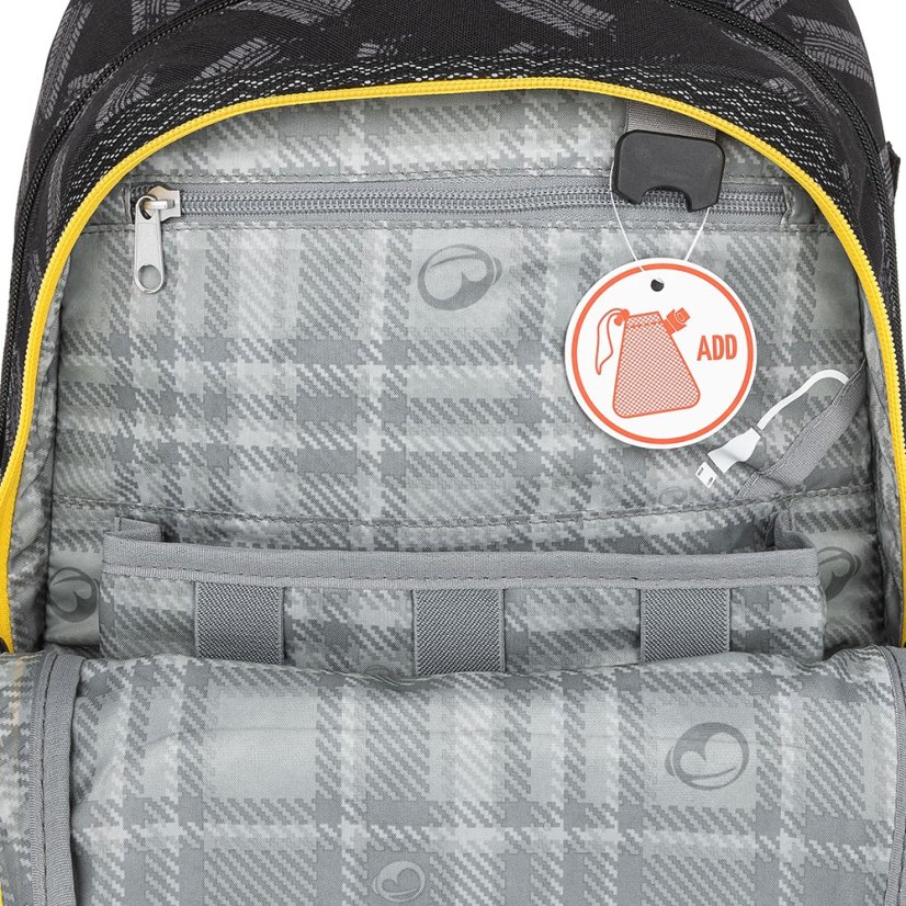 Bagmaster DOPI 23 C školní batoh - žluté auto