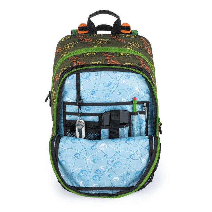 BAGMASTER - Školní batoh pro prvňáčky ALFA 21 C GREEN/BLACK