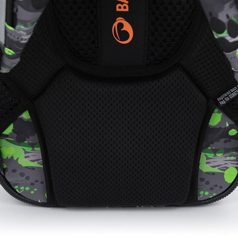 BAGMASTER Veľký školský SET BETA 22 C s leopardom oranžový