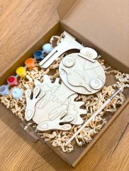 Pštros - Dřevěná 3D omalovánka