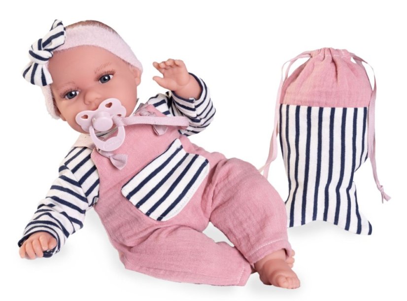 Antonio Juan 70332 TONETA - realistická bábika bábätko so zvukmi a mäkkým látkovým telom - 34 cm