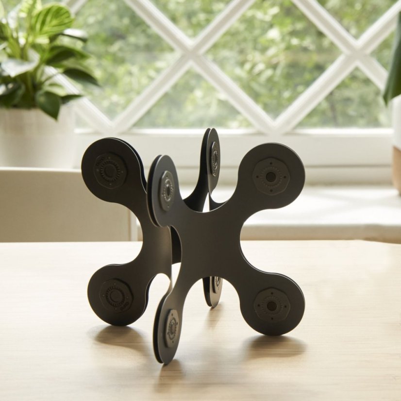 CLIXO Designer Black & Grey - magnetická stavebnica 9 kusov