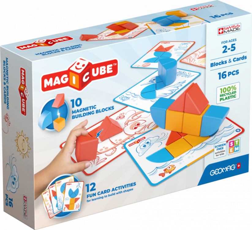 Geomag Magicube Block&Cards 16 pcs