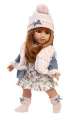 Llorens 53555 NICOLE - realistická bábika s mäkkým látkovým telom - 35 cm