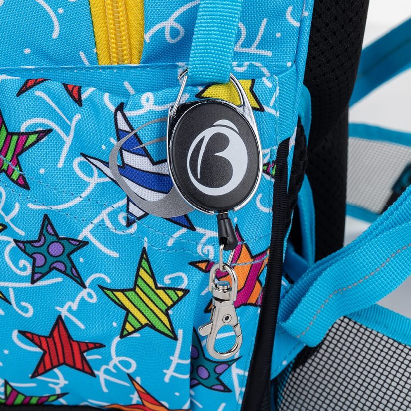 BAGMASTER Veľký školský SET LUMI 22 B so psíkom žiarivý