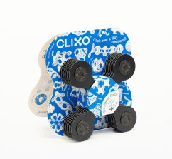 CLIXO Designer Black & Grey - magnetická stavebnica 9 kusov