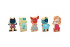 Lilliputiens - set drevených postavičiek - superhrdinovia