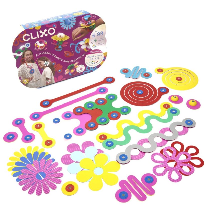 CLIXO Jewelry - magnetická stavebnice 28 kusů