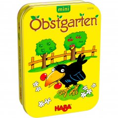 Haba Mini hra pro děti Ovocný sad v kovové krabici