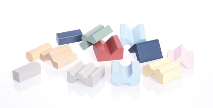 CUBIKA Pastel 16099 Veža XI - drevená skladačka 12 dielov