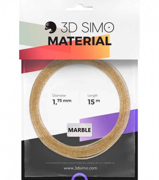Filament MARBLE - Třpitivá zlatá (MultiPro/KIT) - 15m