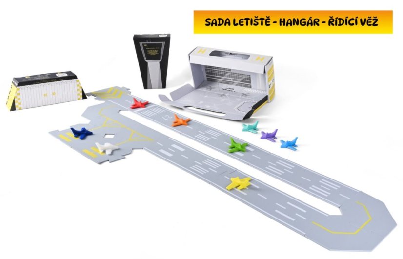 TODDLEROAD 2126 ŘÍDICÍ VĚŽ - 3 ergonomická letadla s funkční krabicí