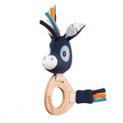Lilliputiens - drevená hrkálka - oslík Ignác