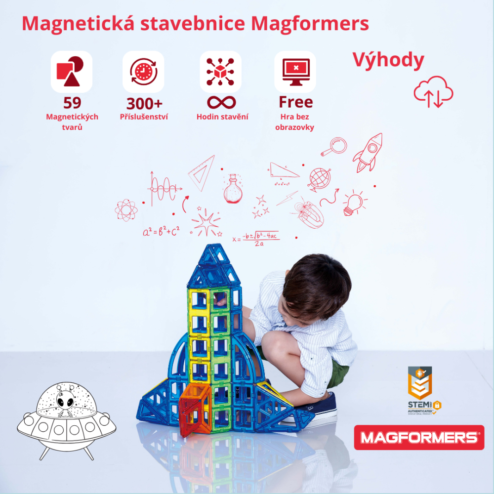 Magformers - Typ uchycení - magnetické