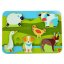 Lucy & Leo - Zvířátka na farmě - dřevěné vkládací puzzle 7 dílů