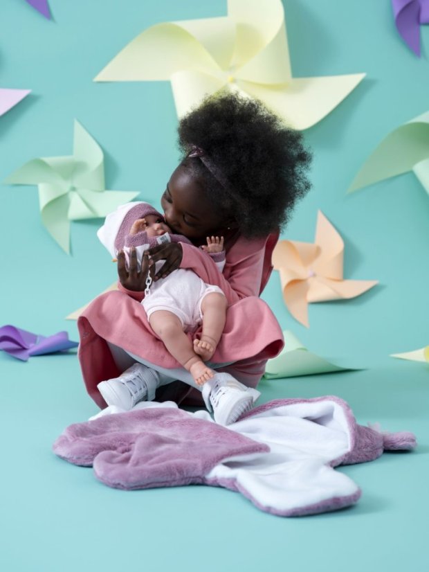 Llorens 74130 NEW BORN - realistická bábika bábätko so zvukmi a mäkkým látkovým telom - 42 cm