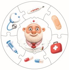 Puzzlika 13517 Profesia 1 náučné puzzle 21 dielikov