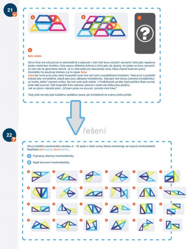 Karty Magformers Geometrie 3