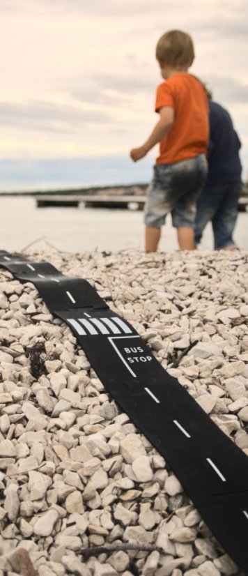 TODDLEROAD 2003 SADA MESTO - flexibilná cesta - 14 silikónových puzzle dielov