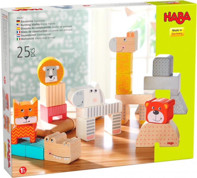 Haba Stavební kostky Přehlídka zvířat