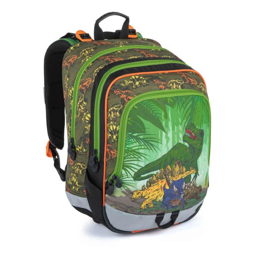 BAGMASTER - Školní batoh pro prvňáčky ALFA 21 C GREEN/BLACK