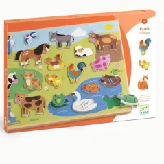 DJECO Vkládací puzzle Farma