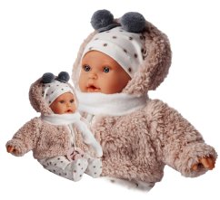Antonio Juan 1120 KIKA - realistická bábika so zvukmi a mäkkým látkovým telom 27 cm
