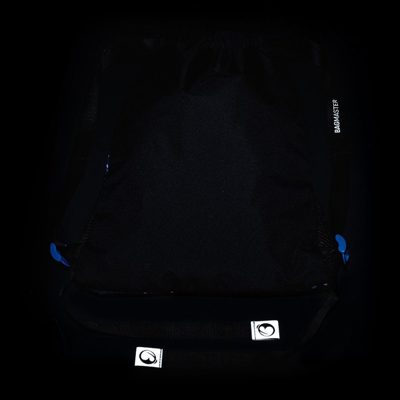 Bagmaster SÁČOK LUMI 23 D Školský vak na prezúvky / telocvik - modré auto