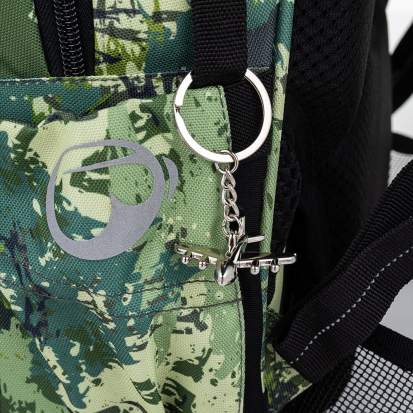 BAGMASTER Školní batoh LUMI 22 C vojenský se stíhačkami