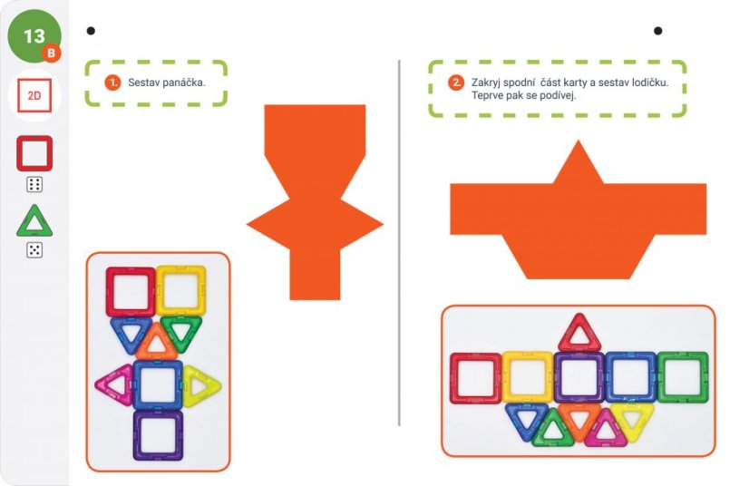Karty Magformers  Geometrie 1