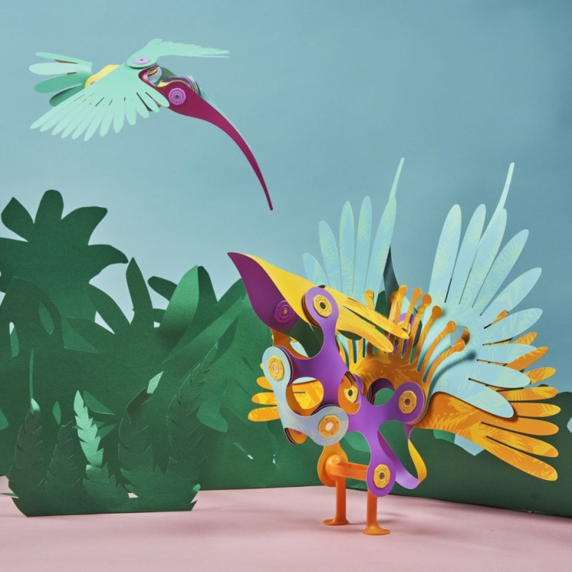 CLIXO Tropical Birds - magnetická stavebnica 22 kusov
