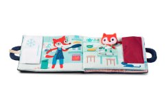 Lilliputiens - textilná didaktická knižka - Dobrú noc líška Alice