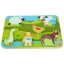 Lucy & Leo - Zvířátka na farmě - dřevěné vkládací puzzle 7 dílů