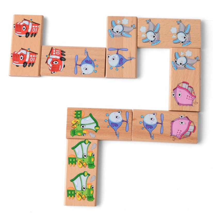 Lucy & Leo - Domino XXL - dopravní prostředky