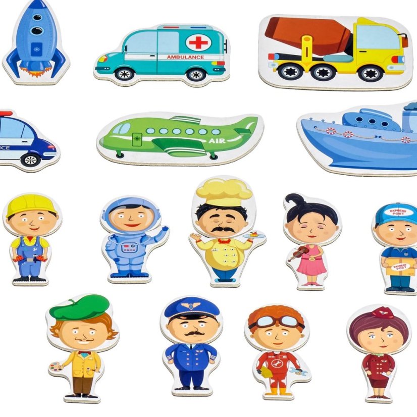 Lucy & Leo - Uhádnete moju profesiu? - Magnetická hra v kufríku