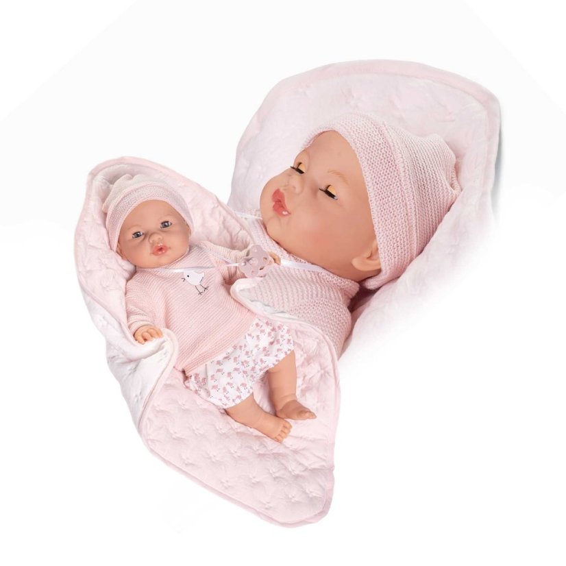 Antonio Juan 14365 BIMBA - mrkacia bábika bábätko so zvukmi a mäkkým látkovým telom - 37 cm