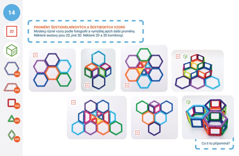 Karty Magformers Geometrie 3