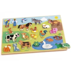 DJECO Vkládací puzzle Farma