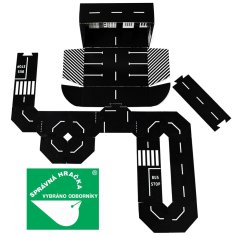 TODDLEROAD 2003 SADA MESTO - flexibilná cesta - 14 silikónových puzzle dielov