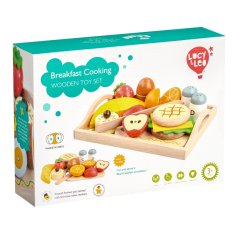Lucy & Leo - Snídaně na podnosu - dřevěná herní sada s magnety