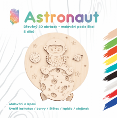 Astronaut - Maľovanie podľa čísel