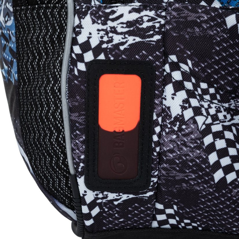 Bagmaster BATOH LUMI 23 D Školský trojkomorový batoh - modré auto