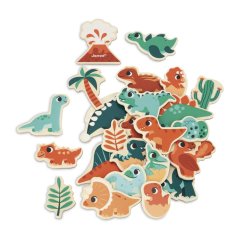 Janod Drevené magnetky Dinosaury 24 ks