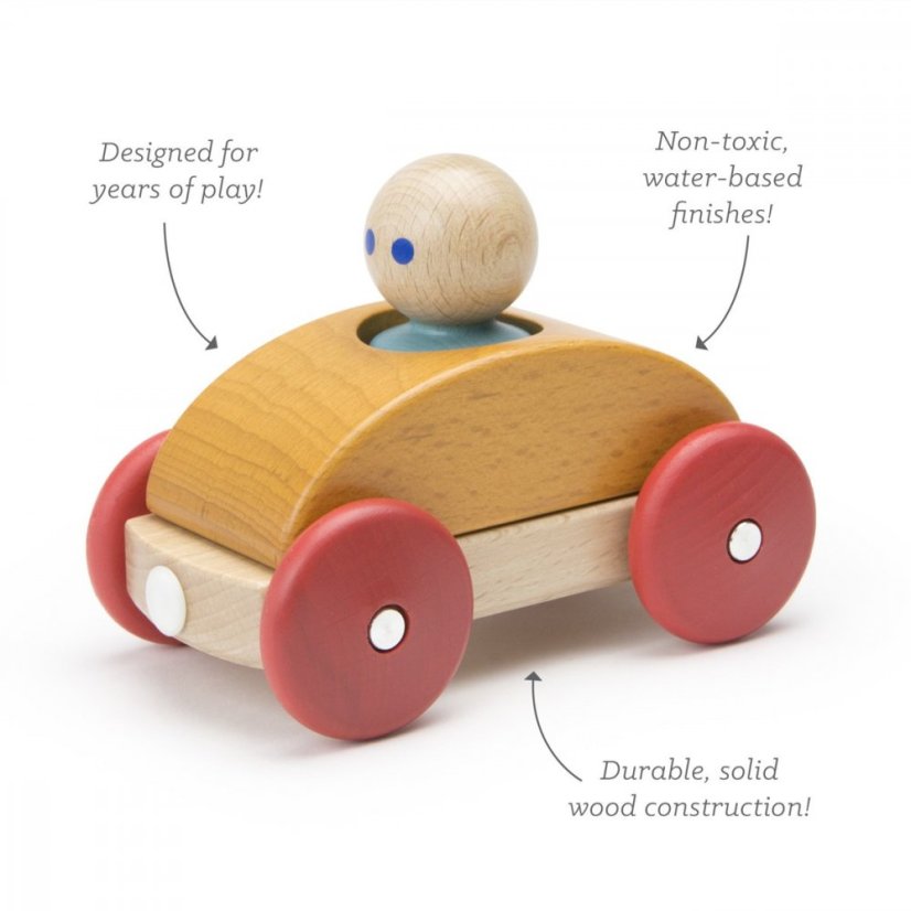 TEGU Magnetické autíčko - Orange Racer