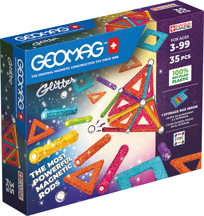 Geomag Glitter Recycled 35 pcs