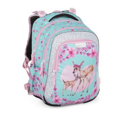 Bagmaster BATOH LUMI 23 A Trojkomorový školský batoh - srnka