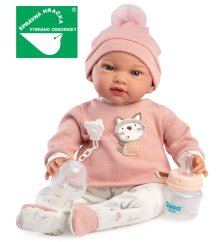 Guca ADA - zátěžová realistická panenka miminko s měkkým látkovým tělem - 42 cm