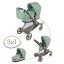 DeCuevas 81773 Skladací kočík pre bábiky 3 v 1 s taškou Capriccio 2025-73 cm