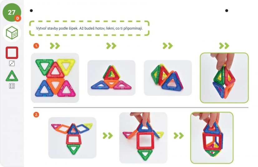 Karty Magformers  Geometrie 1
