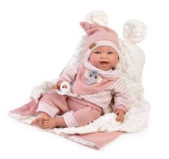 Guca OLIVIE - záťažová realistická bábika bábätko s mäkkým látkovým telom - 42 cm